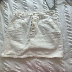 brandy melville jean skirt